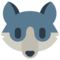 Wolf Face emoji on Mozilla